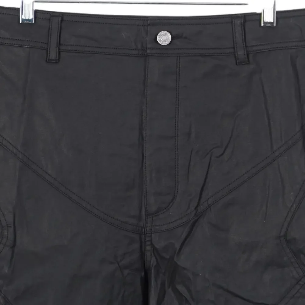 NWT Jordan Nike x Cactus Jack Shorts Men Size 36 Black Coated Waxed Travis Scott